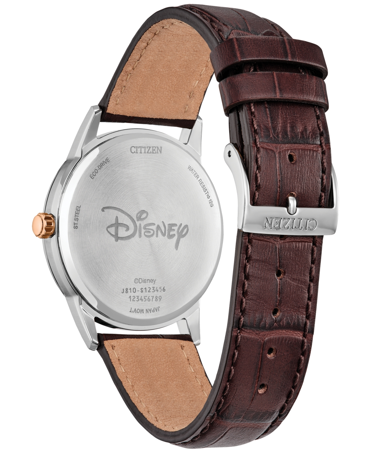 Shop Citizen Eco-drive Men's Steamboat Willie 1928 Brown Leather Strap Watch 40mm In No Color