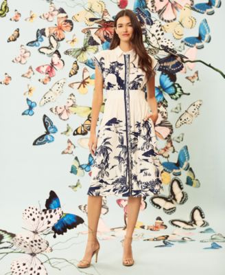 Women's Printed Button-Down Dress