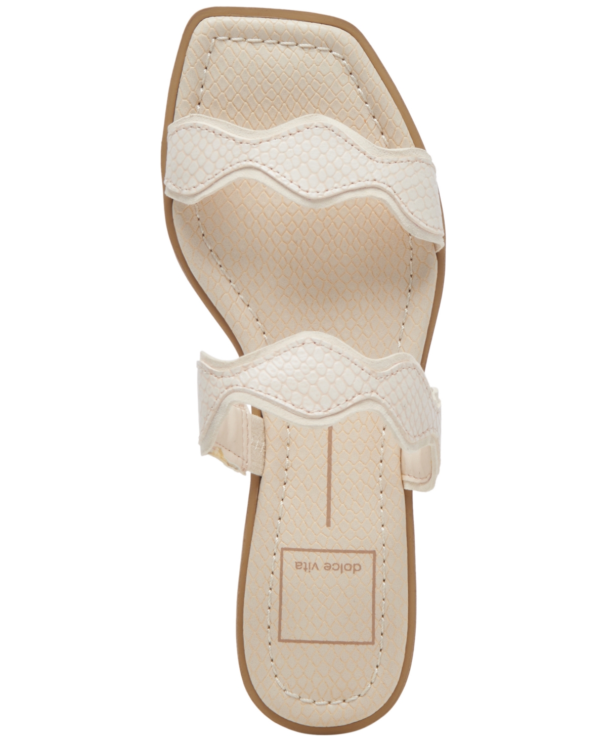 Shop Dolce Vita Women's Ilva Wavy Double-strap Slide Sandals In Gold Metallic