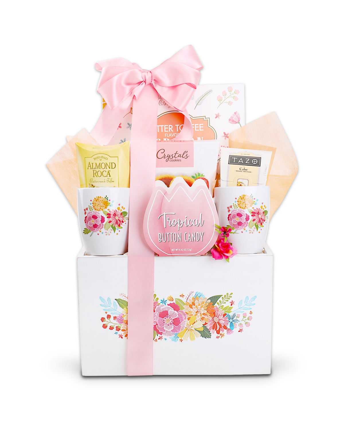 Shop Alder Creek Gift Baskets Spring Find Me In The Garden Tea Gift Crate, 8 Piece In No Color