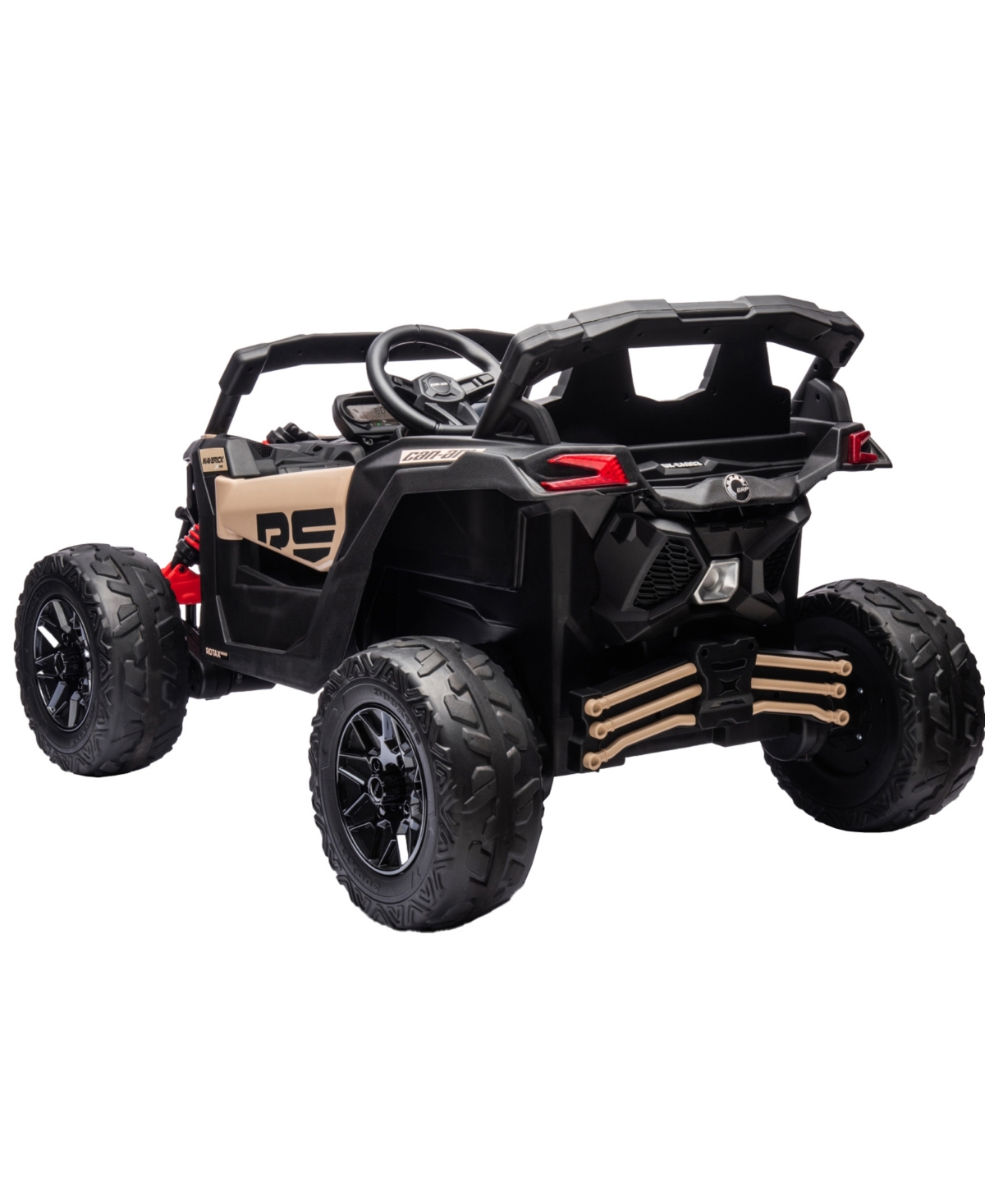 Freddo Can Am Maverick 24v Utv Ride-on In Khaki