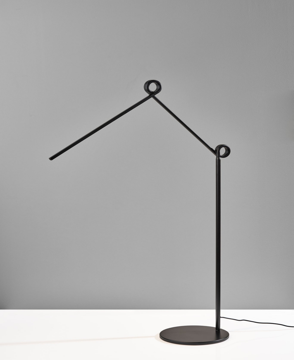 Adesso 69.5" Wall Washer, 45.5" Min. Led Floor Lamp In Black