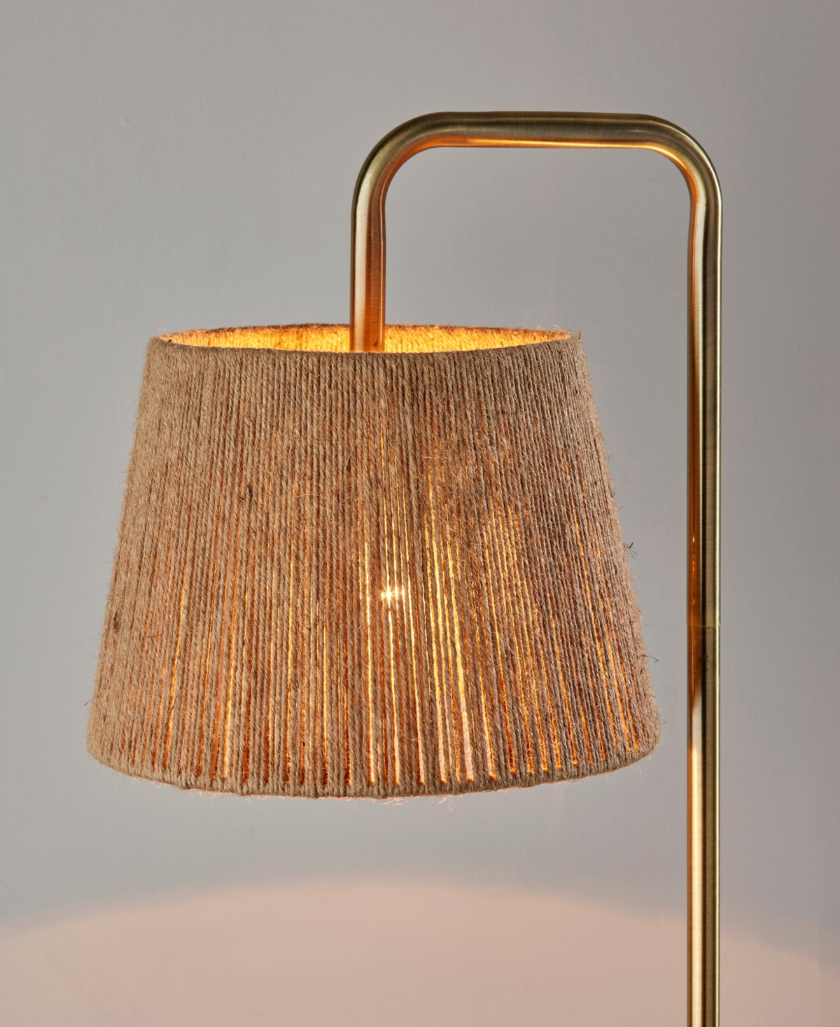 Adesso 59" Tahoma Floor Lamp In Antique-like Brass