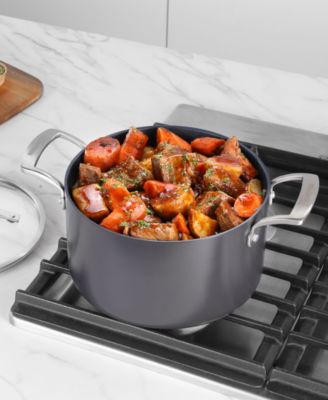 Flavortown Hard-Anodized Laser Titanium Aluminum 6-Qt. Dutch Oven with Lid