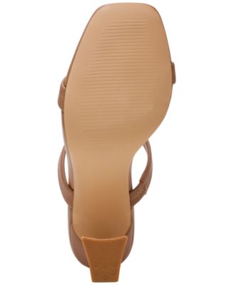 Women's Yorke Two-Band Square-Toe High-Heel Dress Sandals