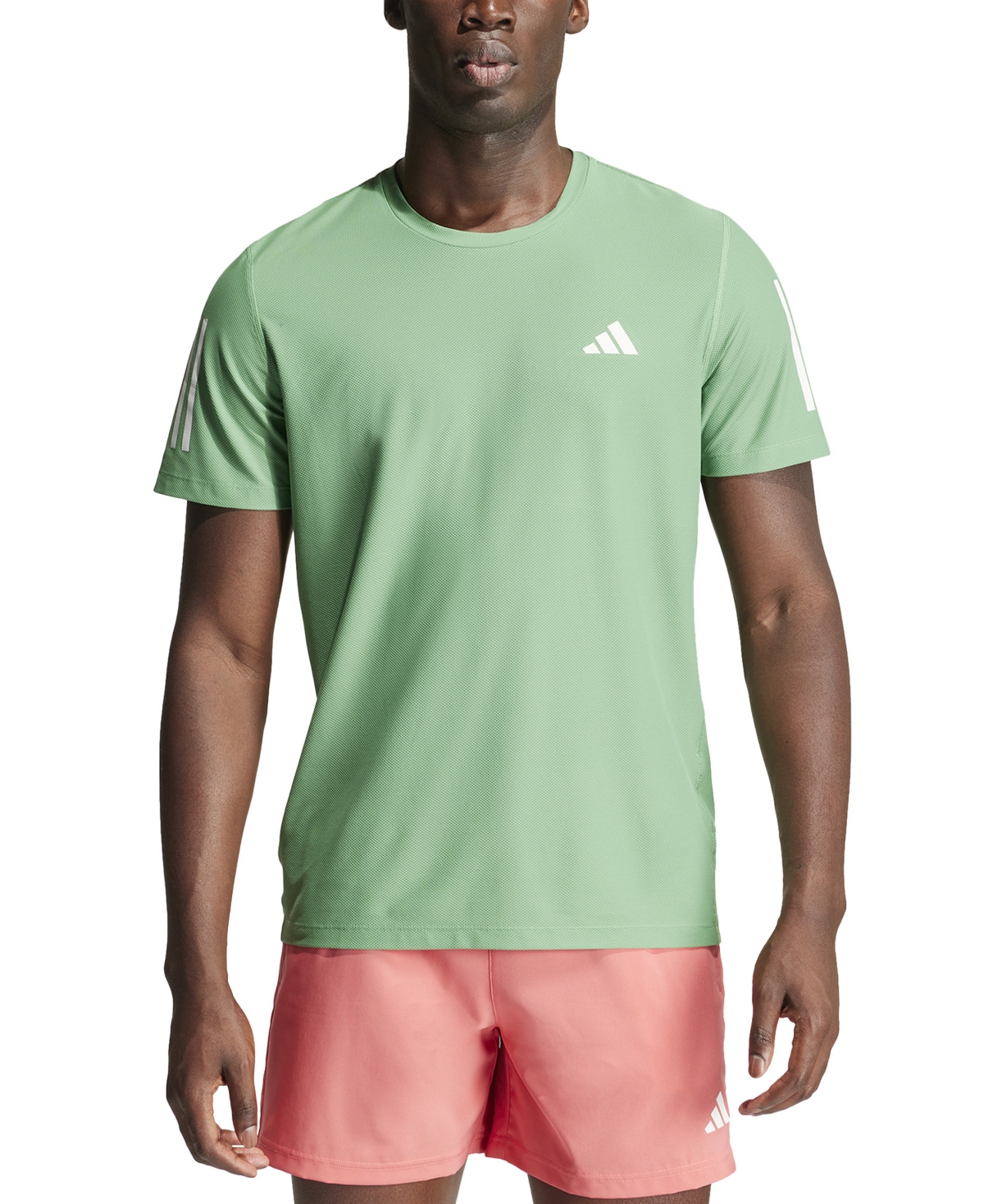 Shop Adidas Originals Men's Running Shirt In Preloved Green