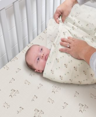 Cotton Bunny Fitted Crib Sheet
