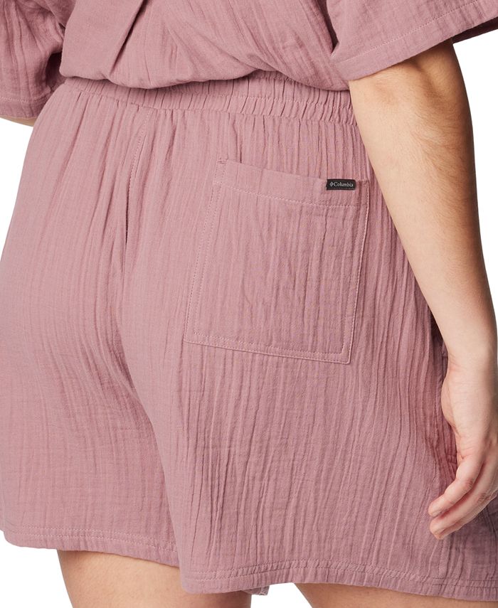 Columbia Holly Hideaway Washed Out Bermuda Shorts Donna, Cotone, Taglio Regolare, Con Tasche Cargo