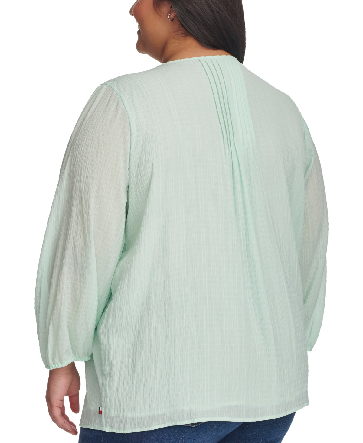 Tommy Hilfiger Plus Size Pintucked Top