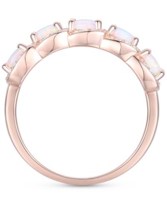 Amethyst (1-1/4 ct. t.w.) & Lab-Grown White Sapphire (1/3 ct. t.w.) Ring in 14k Gold-Plated Sterling Silver (Also in Citrine & Lab-Grown Opal)