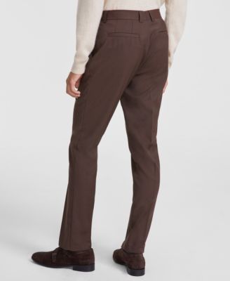 Men's Modern-Fit Wool Suit Separate Pants