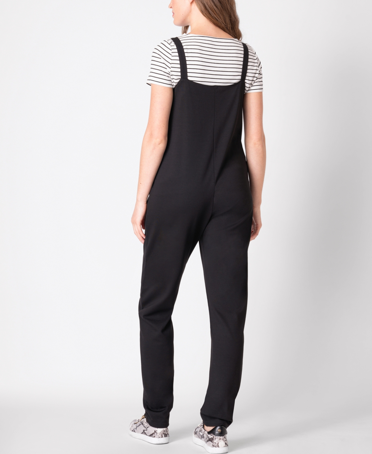 Seraphine Women'sMaternity Nursing Overalls - Black