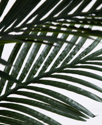 8ft. Golden Cane Artificial Palm Tree in Handmade Natural Cotton Planter