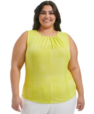 Macy's calvin klein plus size tops hotsell