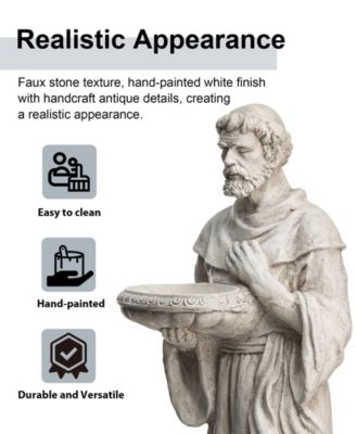 St. Francis Garden Statue with Birdfeeder