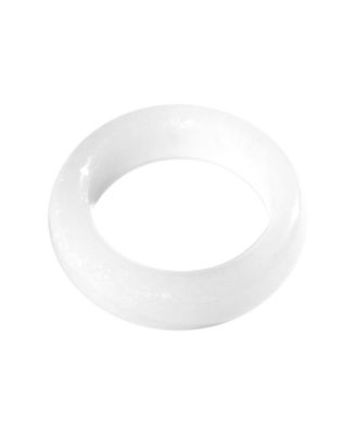 Tee — White jade stone ring