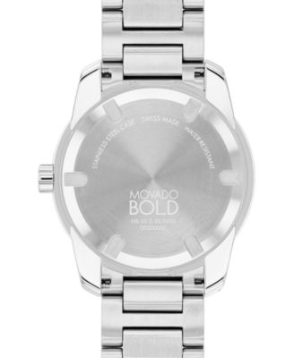 Men's Swiss Bold Verso Stainless Steel Bracelet Watch 42mm