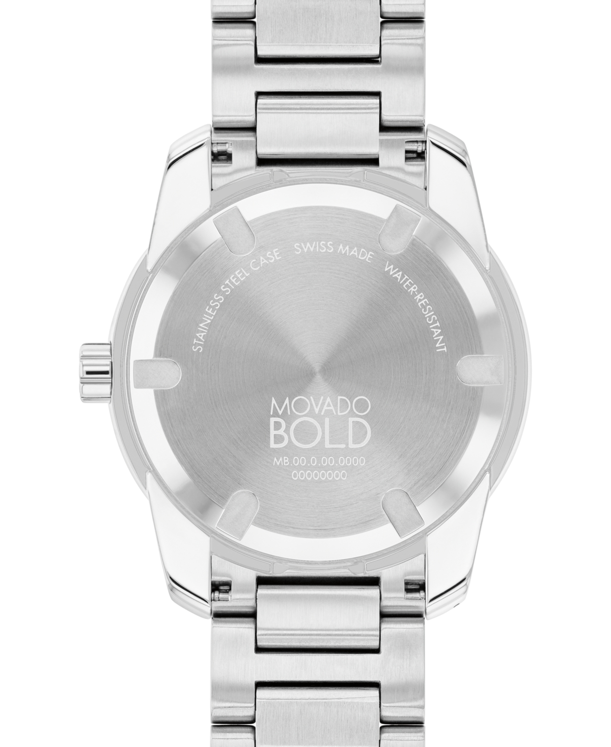 Shop Movado Men's Swiss Bold Verso Stainless Steel Bracelet Watch 42mm In Silver-tone