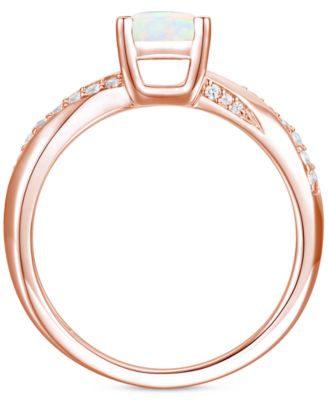 Amethyst (3/4 ct. t.w.) & Lab-Grown White Sapphire (1/6 ct. t.w.) in 14k Gold-Plated Sterling Silver (Also Available in Additional Gemstones)