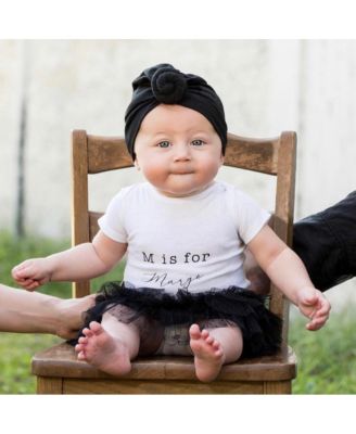 Baby Girls Baby Turban - Black