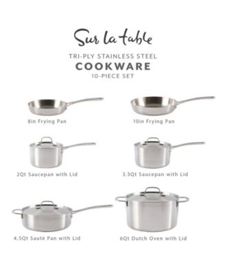 Pine and Pike 10-piece Stainless Steel Cookware Set
