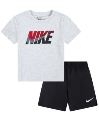 Boys' Toddler 2T-4T T-shirt and Woven Shorts, 2-Piece Set