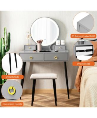 Vanity Table Set with Mirror