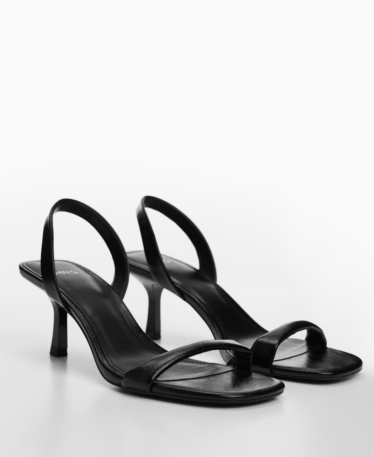 Shop Mango Women's Heel Non-structured Sandals In Medium Bro