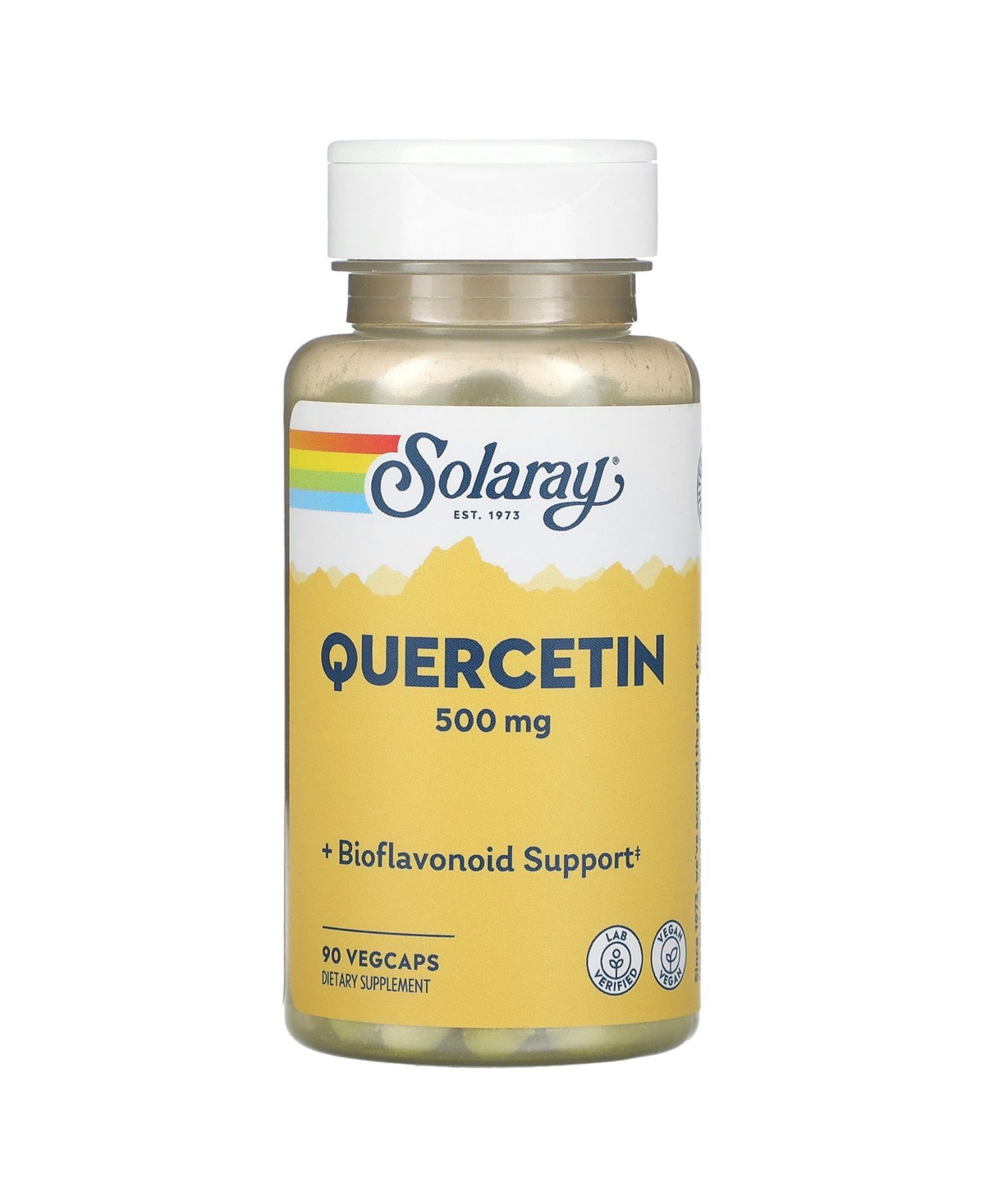 Quercetin 500 mg - 90 VegCaps - Assorted Pre-pack (See Table