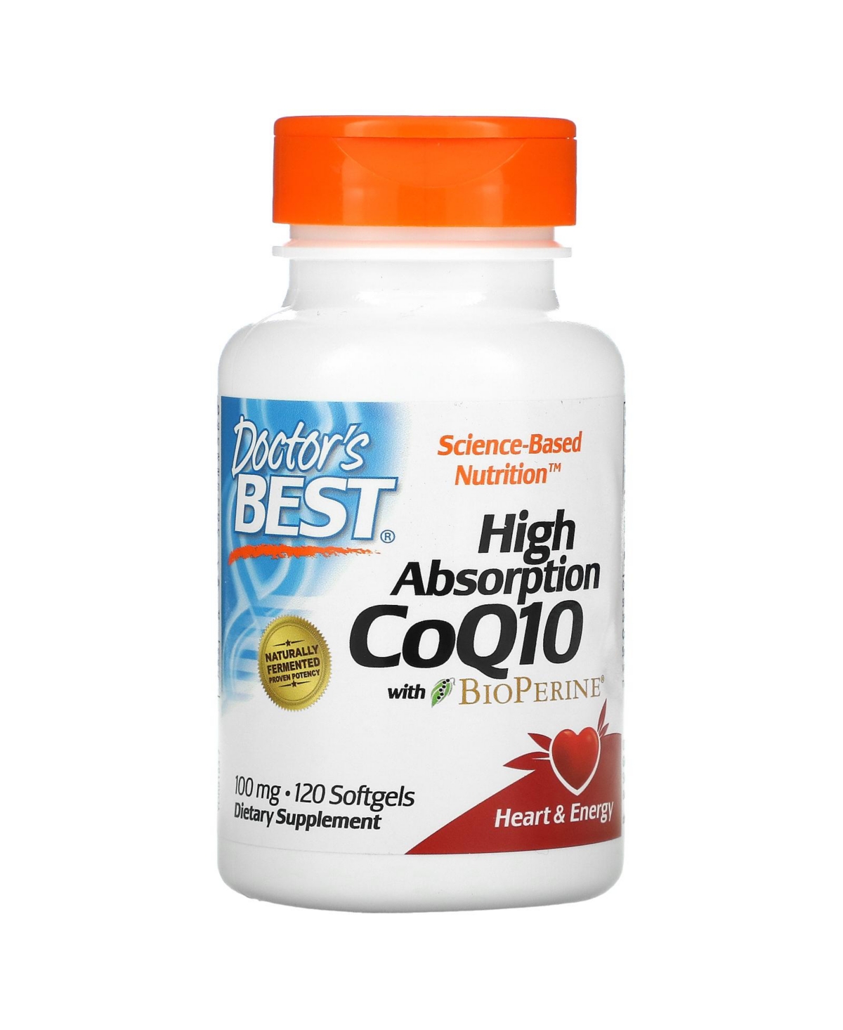 High Absorption CoQ10 with BioPerine 100 mg - 120 Softgels - Assorted Pre-pack (See Table