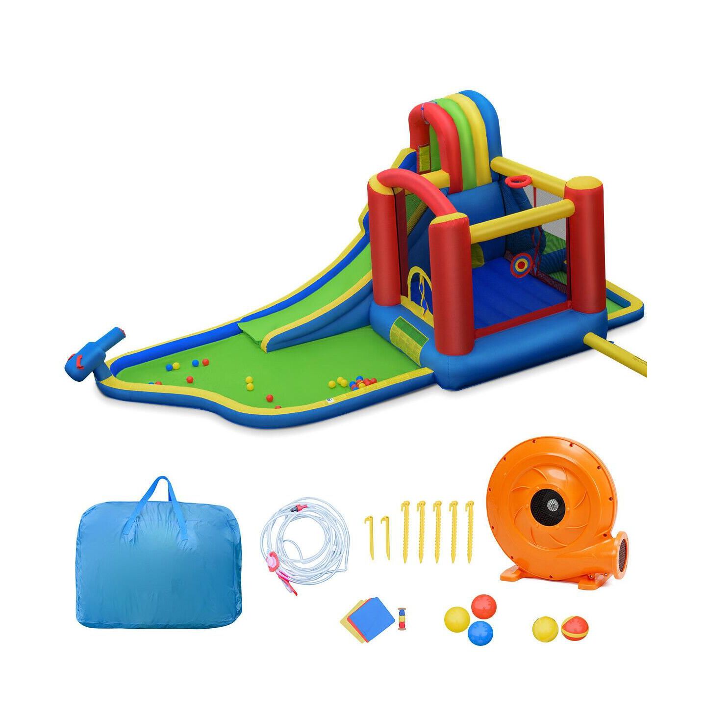 Детская игрушка SUGIFT 9-in-1 Inflatable Bounce House with Water Slide, 19'L x 9'W x 7.5'H, Hosts Up to 4 Kids, Ages 3+ — фото 1