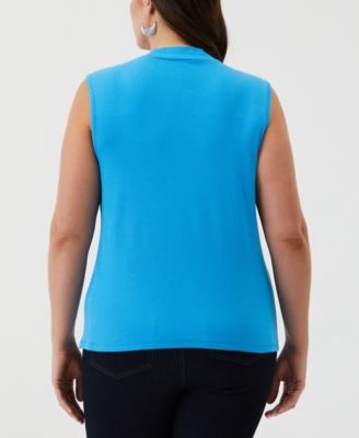 Plus Size Cutout Ribbed Sleeveless Tank Top