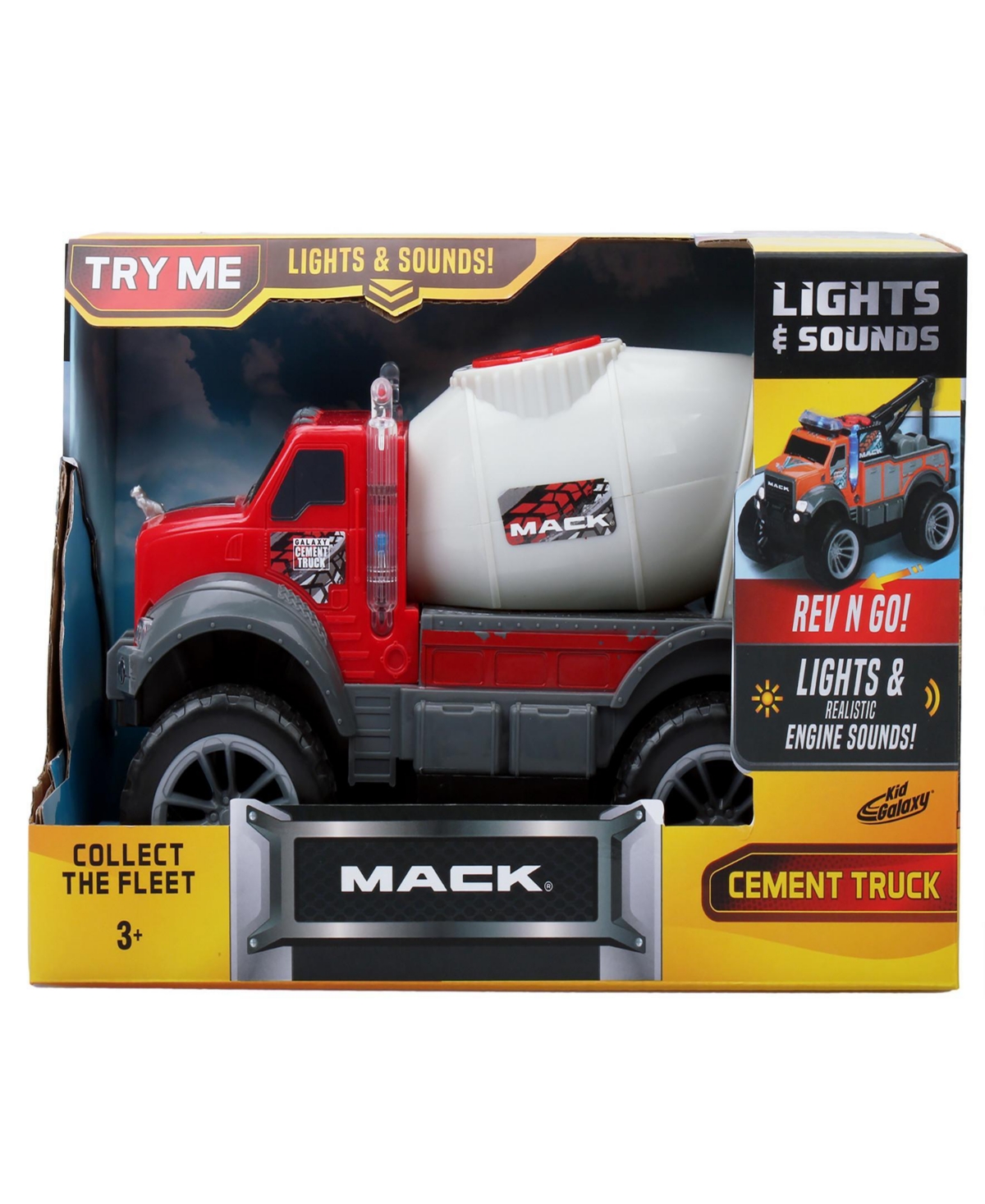 Kid Galaxy Mack Friction Cement Mixer In Multi