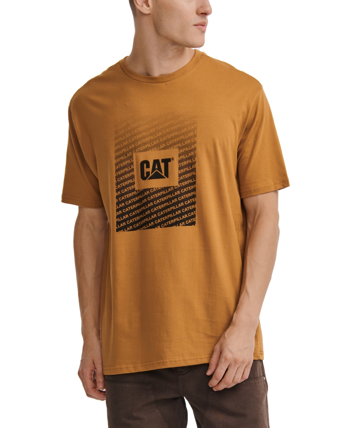 Shop Caterpillar Men's Workwear Graphic T-shirt In Bronze