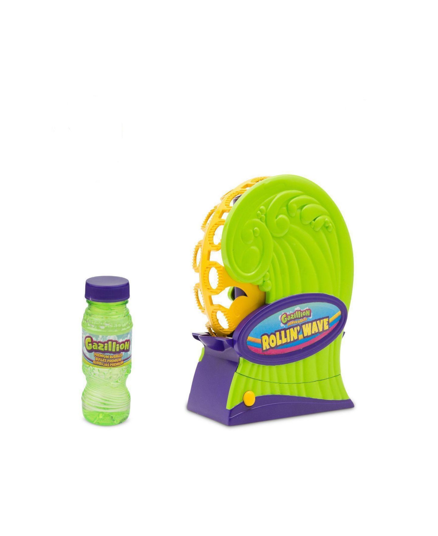 Детские игрушки Gazillion Rollin' Wave Battery-Operated Bubble Machine and Bubble Solution, 2-Piece Set, Ages 3+ — фото 4