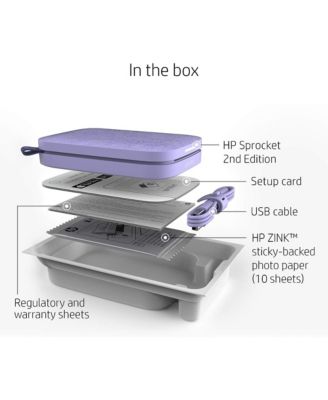 Sprocket Portable 2x3" Instant Photo Printer with Zink Zero Ink Technology