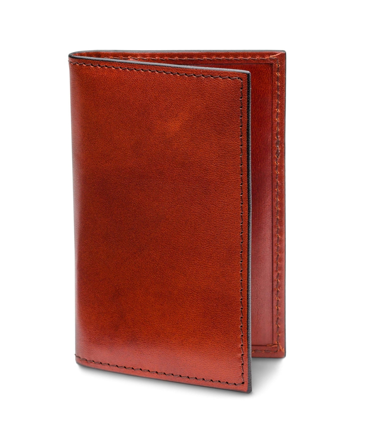 Old Leather Calling Card Case - Cognac