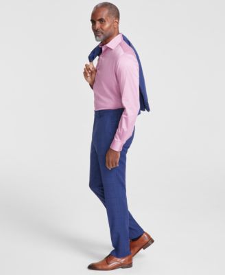 Men's Slim-Fit Windowpane Check Suit