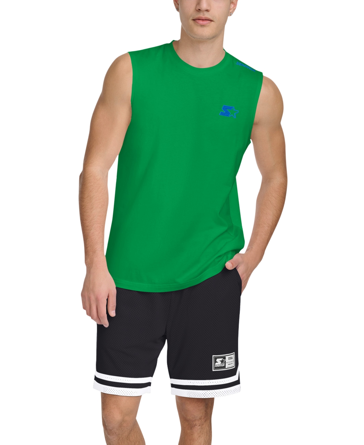 Starter Men's Regular-Fit Logo Graphic Sleeveless T-Shirt