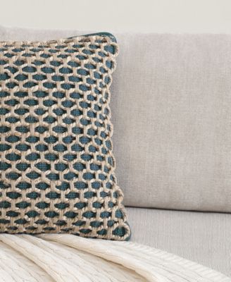 Jada Jute Decorative Pillow, 20" x 20"