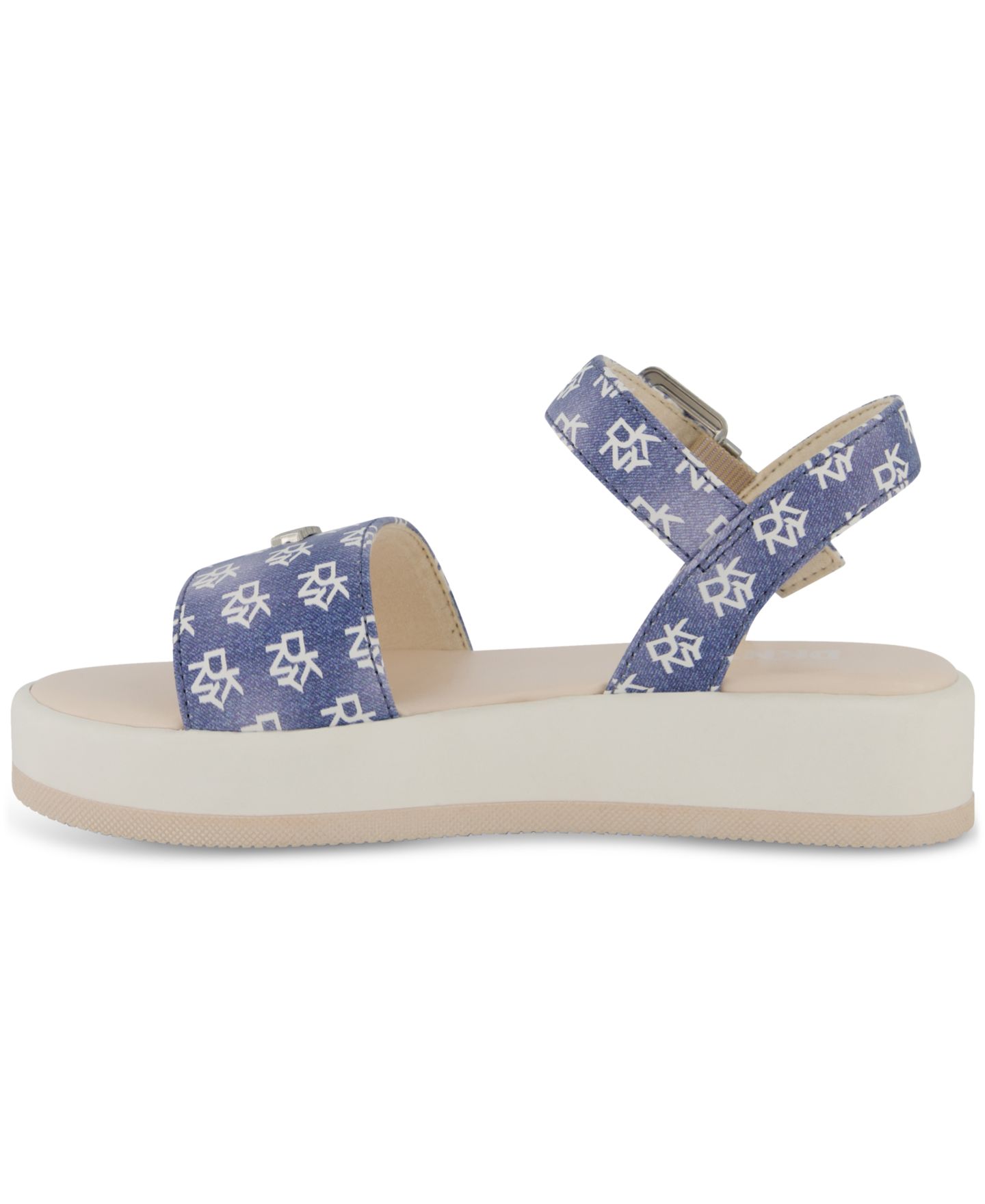 Сандалии DKNY Lottie Brea Logo Platform Sandals для девочек, цвет: Синий — фото 4