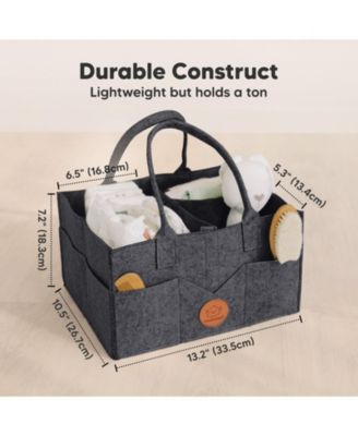 Original Baby Diaper Caddy Organizer, Large Storage Caddy Organizer for Nursery, Changing Table