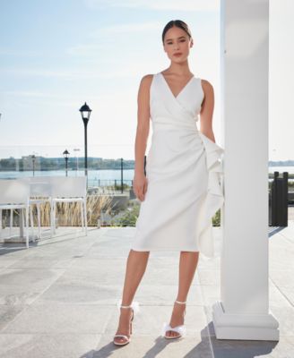 ivy + blu Women's Ruched Ruffled Sheath Dress - Macy's