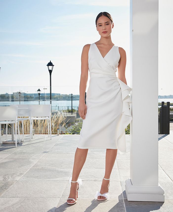ivy + blu Women's Ruched Ruffled Sheath Dress - Macy's
