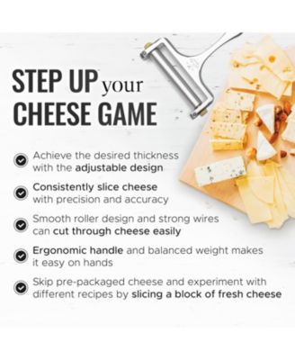 Heavy Duty Adjustable Cheese Slicer with 2 Extra Wires