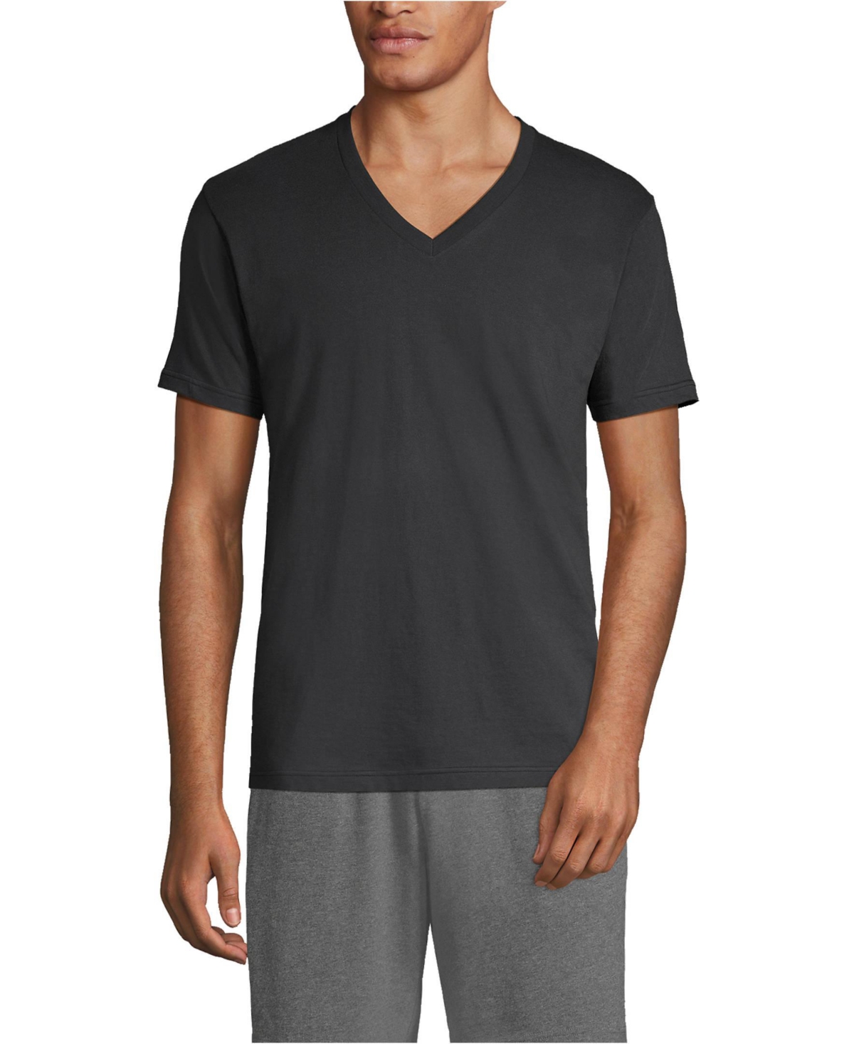 Lands' End Men's V-Neck Undershirt 3 Pack