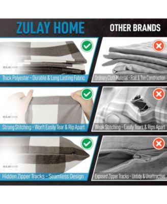 2 Pack Buffalo Plaid Throw Pillow Outdoor & Indoor Covers 16x16 inches