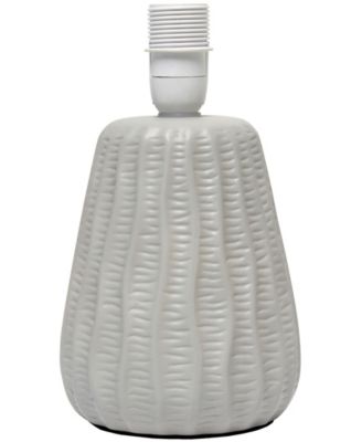 11.02" Traditional Mini Modern Ceramic Texture Pastel Accent Bedside Table Desk Lamp with Matching Fabric Shade 