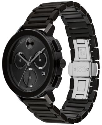 Movado Men's Swiss Chronograph Bold Evolution 2.0 Black Ion Plated ...