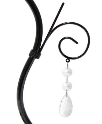 Priva 19" Contemporary Metal Winding Ivy Table Desk Lamp with Brown Fabric Shade 